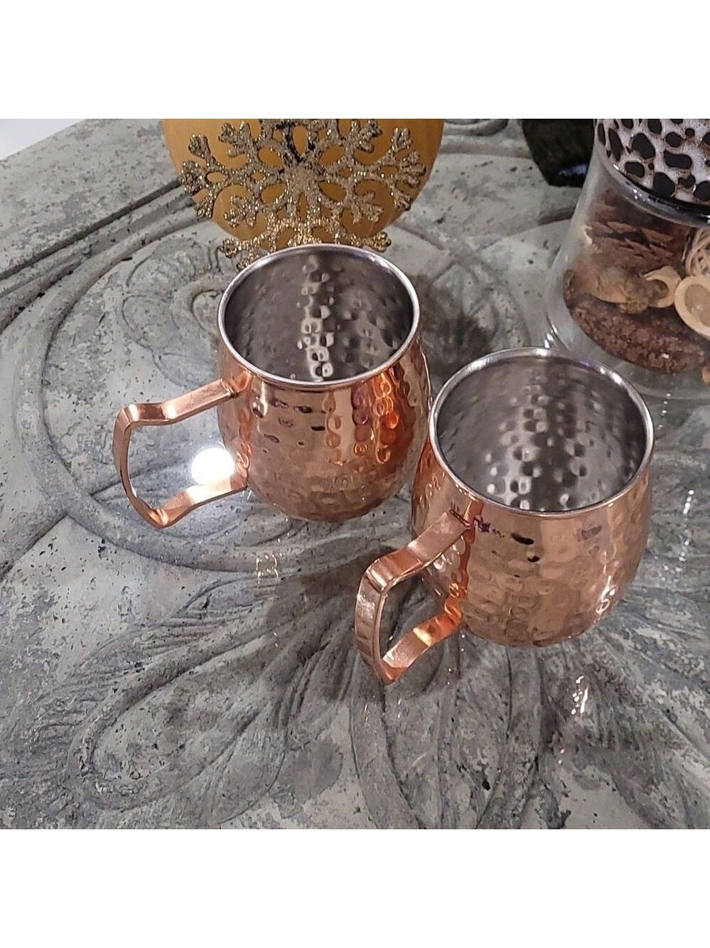 𝅺copper and Stainless Steel Moscow Mugs